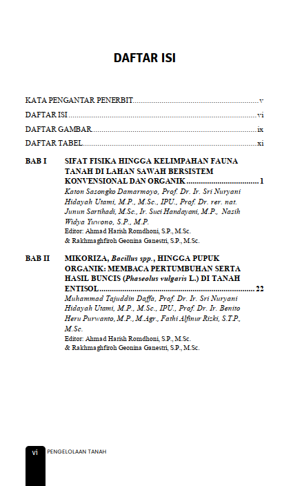 Buku Pengelolaan Tanah: Kelimpahan Fauna, Amendemen Pupuk Mineral, Pupuk Organik dan Pupuk Hayati - Gambar 2