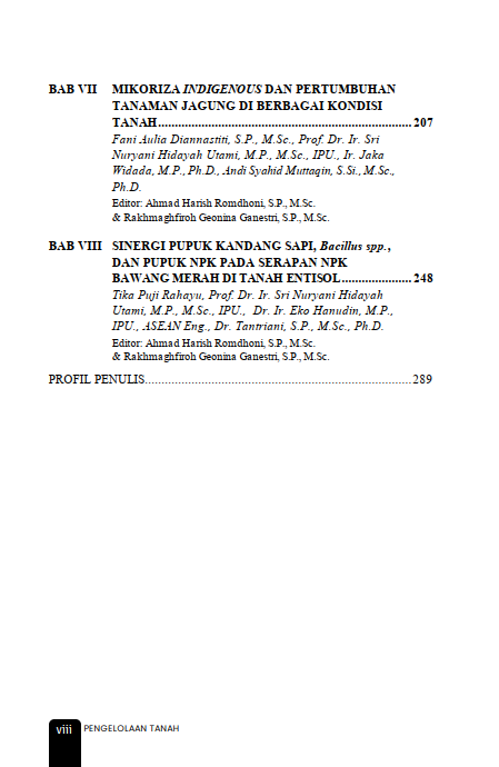 Buku Pengelolaan Tanah: Kelimpahan Fauna, Amendemen Pupuk Mineral, Pupuk Organik dan Pupuk Hayati - Gambar 4