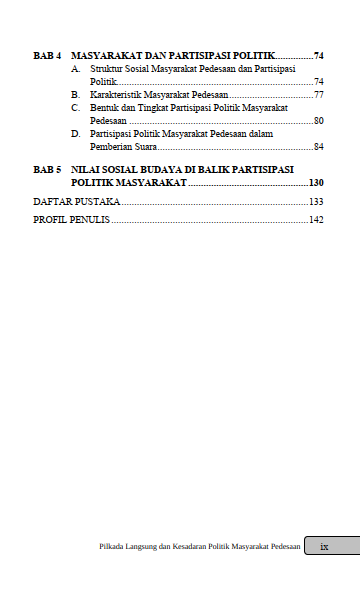 Buku Pilkada Langsung dan Kesadaran Politik Masyarakat Pedesaan - Gambar 3