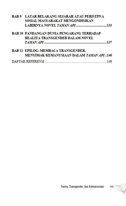 Buku Sastra, Transgender, dan Kemanusiaan: Strukturalisme Genetik Atas Taman Api Karya Yonathan Rahardjo - Gambar 3