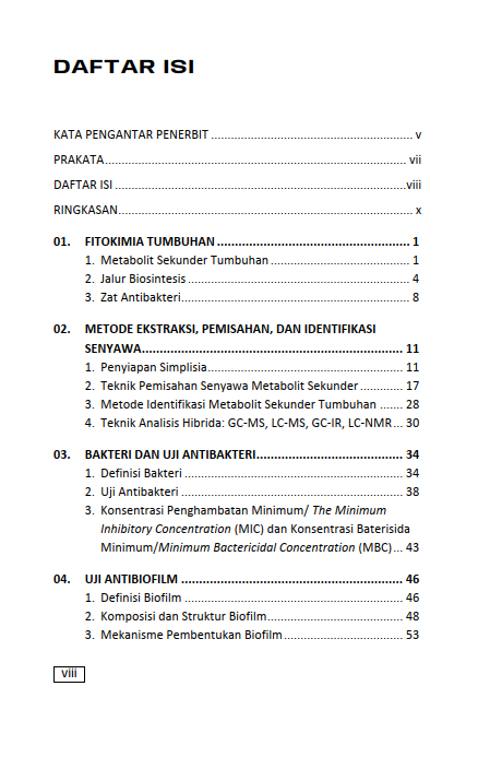 Buku Skrining Fitokimia Sebagai Kandidat Anti-Quorum Sensing Bakteri dari Bahan Alam Tumbuhan - Gambar 2
