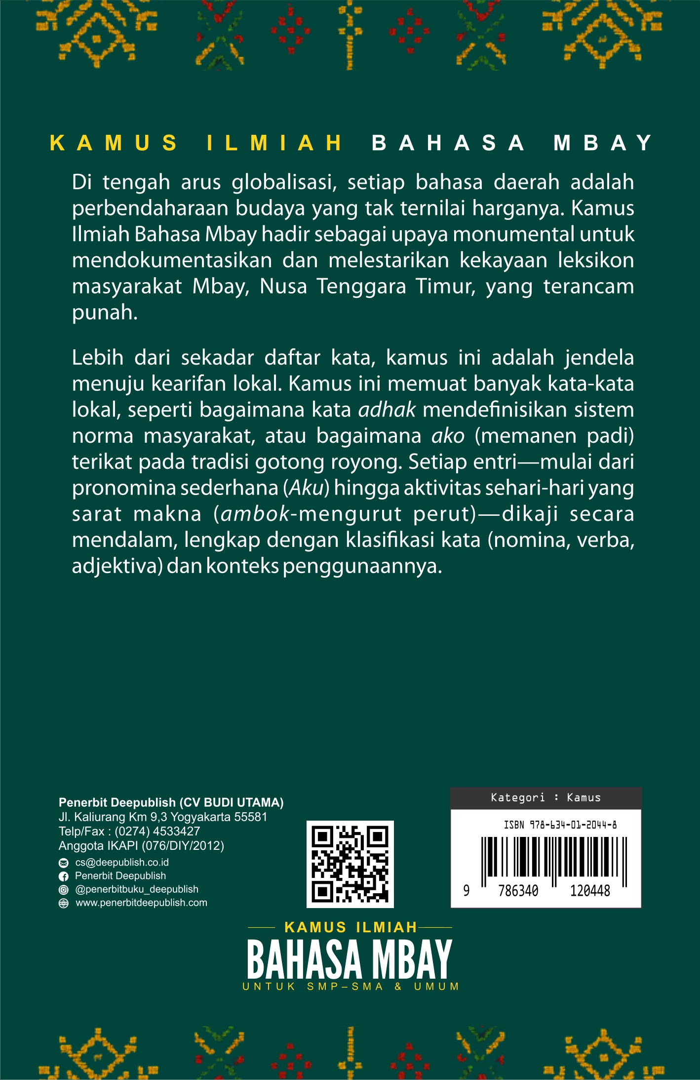 Buku Kamus Ilmiah Bahasa Mbay untuk SMP-SMA & UMUM - Gambar 4