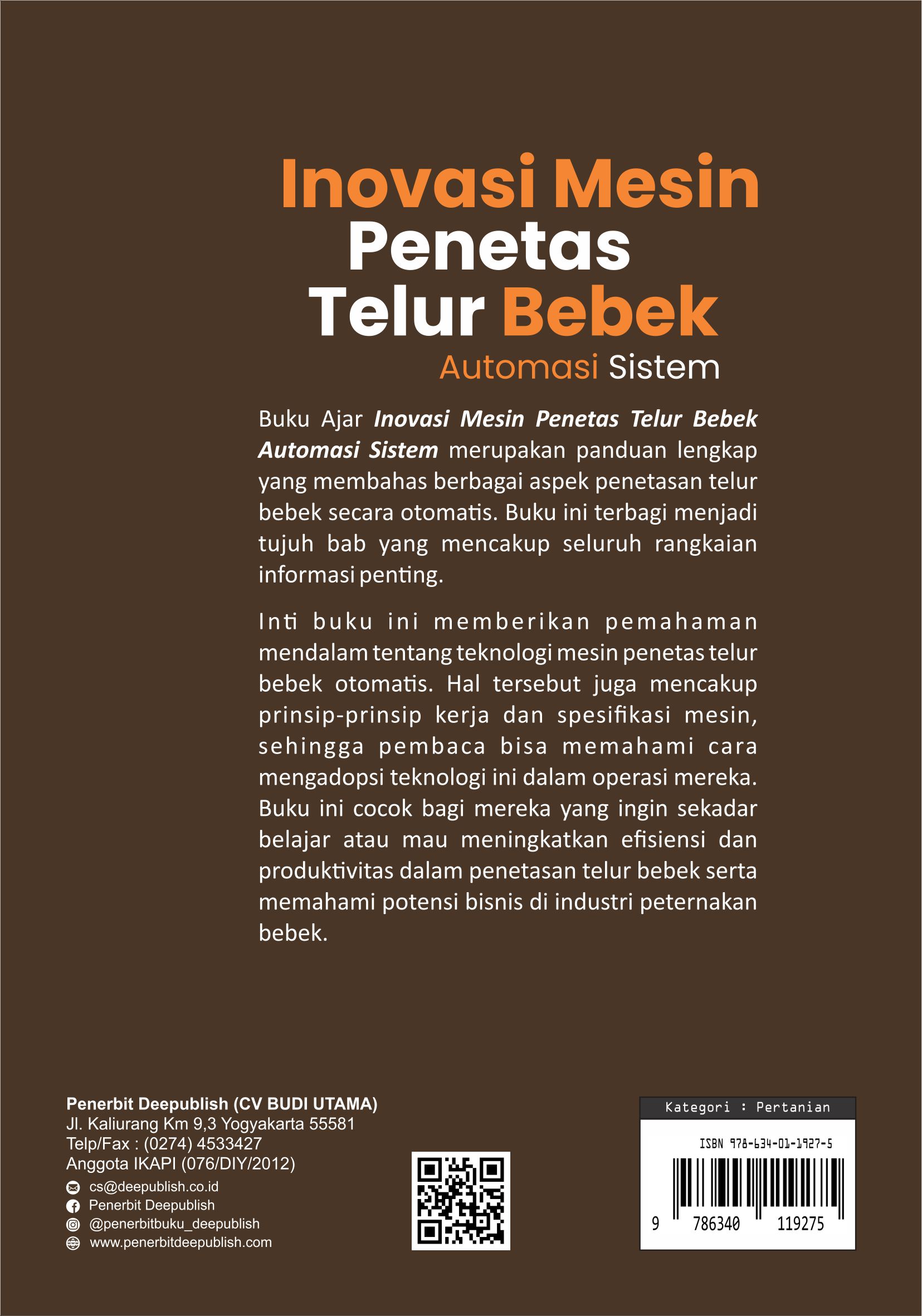 Buku Inovasi Mesin Penetas Telur Bebek Automasi Sistem - Gambar 3
