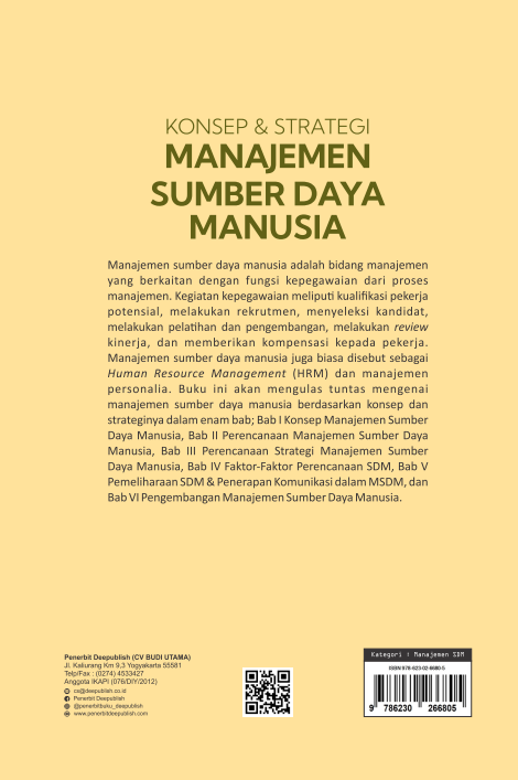 Buku Konsep & Strategi Manajemen Sumber Daya Manusia - Gambar 2