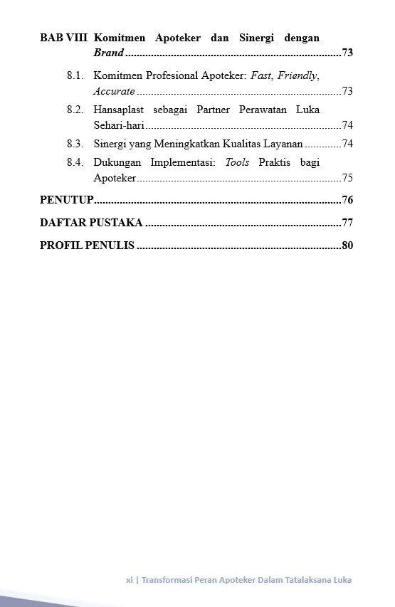 Buku Penatalaksanaan Luka untuk Apoteker: Edukasi, Skrining, dan Pemilihan Produk yang Tepat - Gambar 5