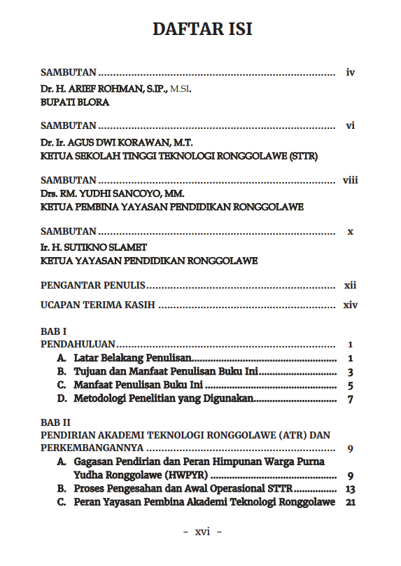 Buku Sejarah Berdiri Akademi Teknologi Ronggolawe dan Perkembangannya - Gambar 2