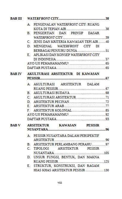 Buku Arsitektur Kawasan Pesisir: Teori, Prinsip, dan Aplikasi Perancangan - Gambar 3