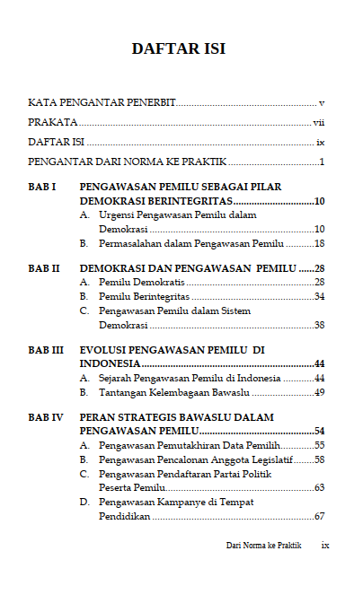 Buku Dari Norma Ke Praktik: Peran Strategis Bawaslu Dalam Memperkuat Demokrasi Elektoral - Gambar 2