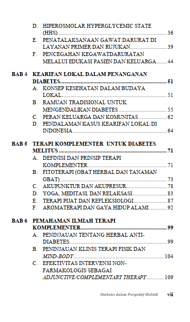 Buku Diabetes Dalam Perspektif Holistik: Kearifan Lokal dan Terapi Komplementer Di Masyarakat - Gambar 3