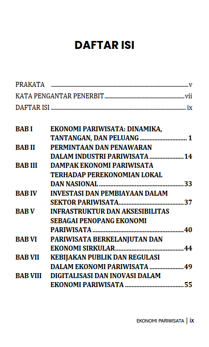 Buku Ekonomi Pariwisata - Gambar 2