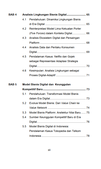 Buku Manajemen Strategic Di Era Disrupsi Digital & Ai Teori Transformasi, Dan Praktik Penerapan Di Dunia Bisnis Modern - Gambar 6