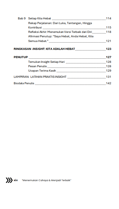 Buku INSIGHT Kita Adalah Hebat “Menemukan Cahaya & Menjadi Terbaik” - Gambar 4