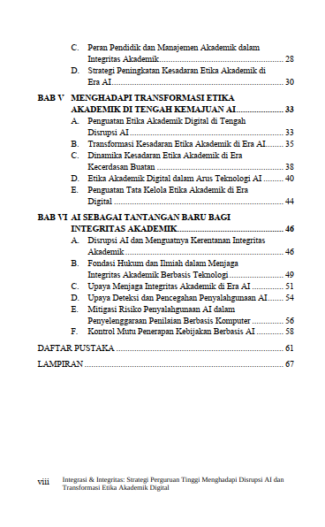 Buku Integrasi & Integritas: Strategi Perguruan Tinggi Menghadapi Disrupsi AI Dan Transformasi Etika - Gambar 3