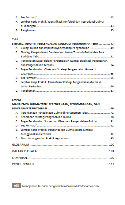 Buku Manajemen Terpadu Pengendalian Gulma di Pertanaman Tebu - Gambar 3