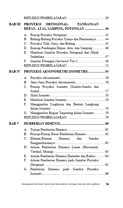 Buku Menguasai Gambar Teknik dan Manufaktur: Konsep, Standar, dan Aplikasi - Gambar 3
