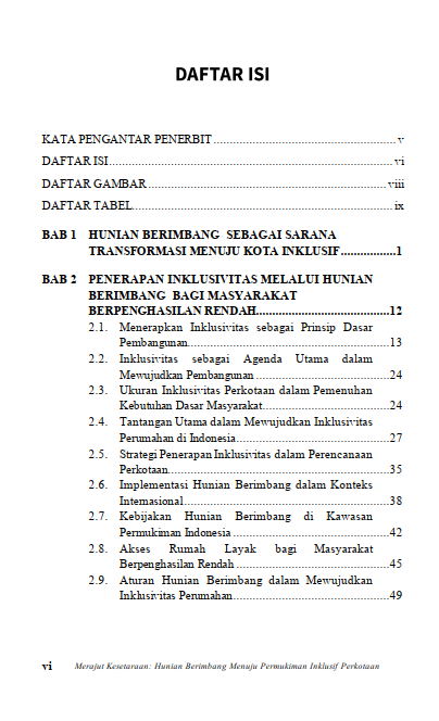 Buku Merajut Kesetaraan: Hunian Berimbang Menuju Permukiman Inklusif Perkotaan - Gambar 2