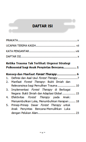 Buku Pelukan Hutan Forest Therapy untuk Anak Penyintas Bencana - Gambar 2