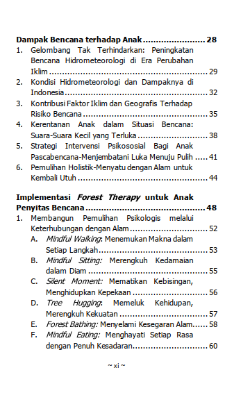 Buku Pelukan Hutan Forest Therapy untuk Anak Penyintas Bencana - Gambar 3