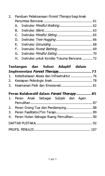 Buku Pelukan Hutan Forest Therapy untuk Anak Penyintas Bencana - Gambar 4