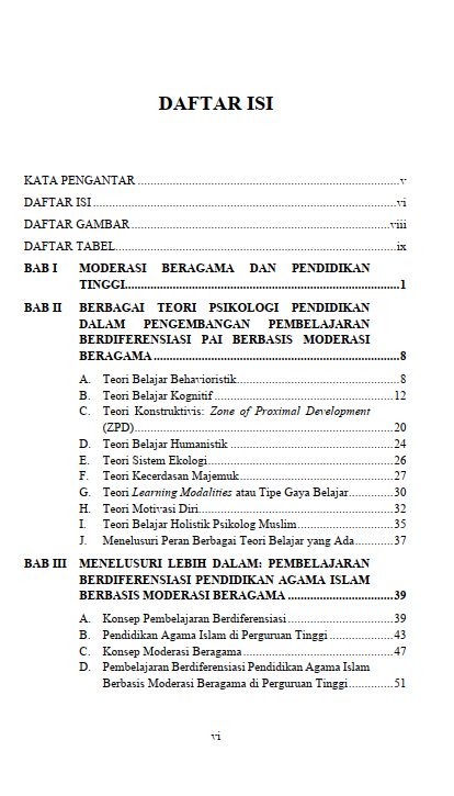 Buku Pembelajaran Berdiferensiasi PAI Di Perguruan Tinggi: Membangun Semangat Moderasi Beragama Generasi Muda - Gambar 2