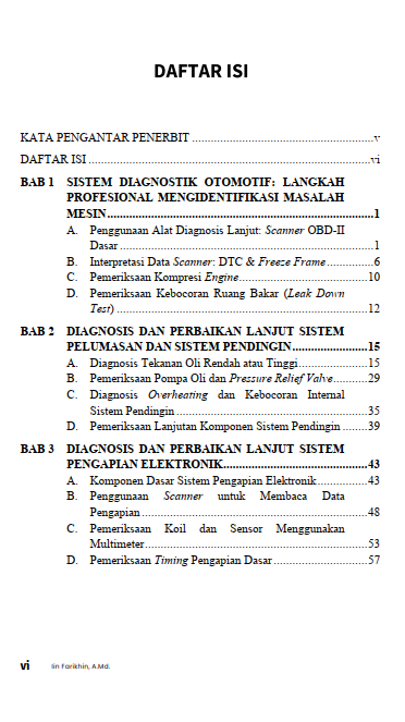 Buku Pemeliharaan Dan Servis Otomotif Lanjut: Diagnostik, Engine Management, Dan Sistem Elektronik - Gambar 2