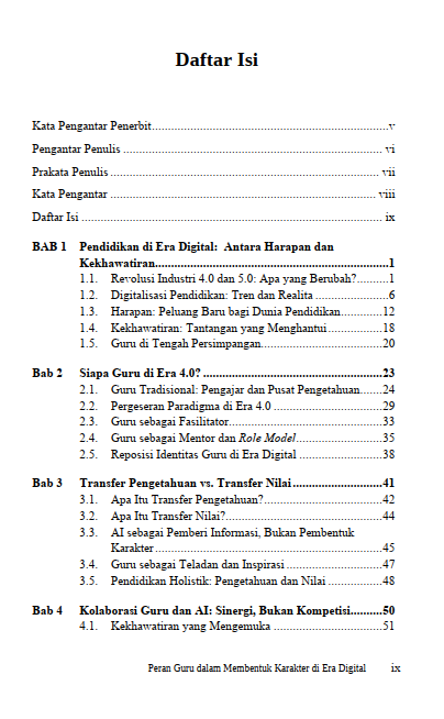 Buku Peran Guru Dalam Membentuk Karakter Di Era Digital - Gambar 2