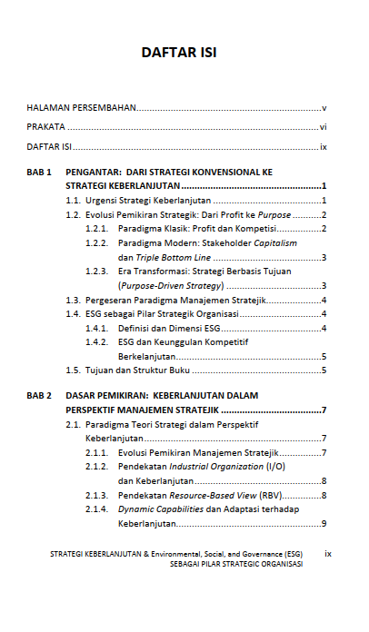 Buku Strategi Keberlanjutan & Environmental, Social, And Governance (ESG) Sebagai Pilar Strategic Organisasi - Gambar 2