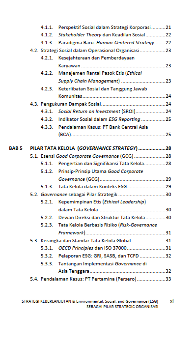 Buku Strategi Keberlanjutan & Environmental, Social, And Governance (ESG) Sebagai Pilar Strategic Organisasi - Gambar 5