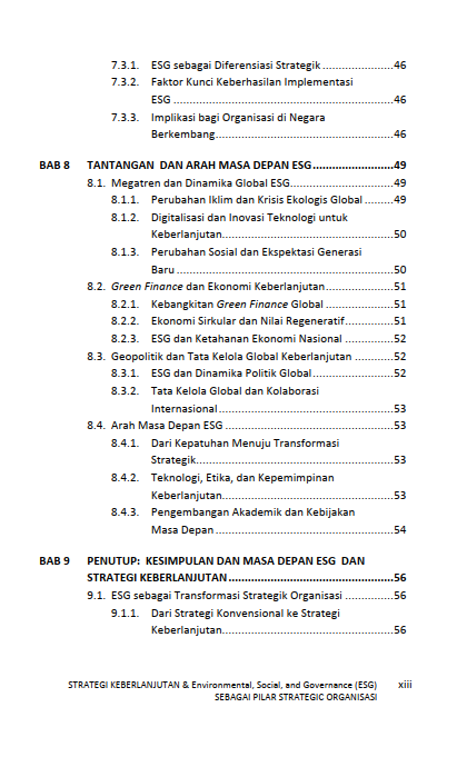 Buku Strategi Keberlanjutan & Environmental, Social, And Governance (ESG) Sebagai Pilar Strategic Organisasi - Gambar 3