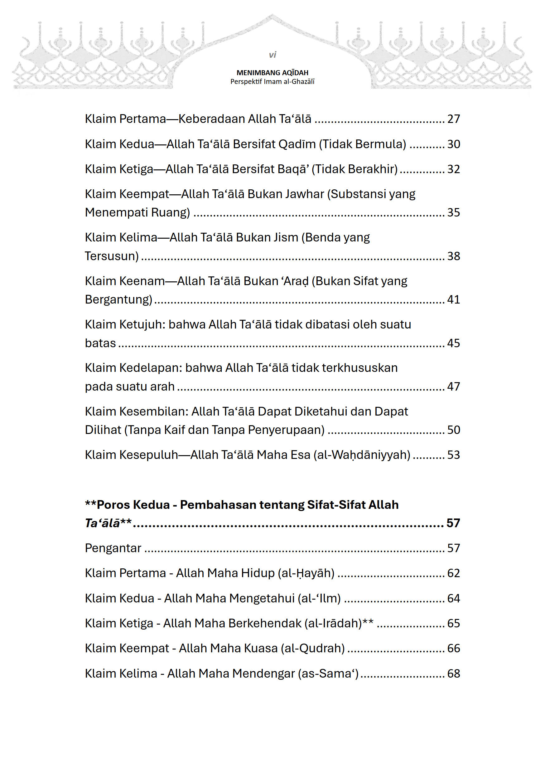 Buku Menimbang Aqīdah Perspektif Imam Al-Ghazali - Gambar 3