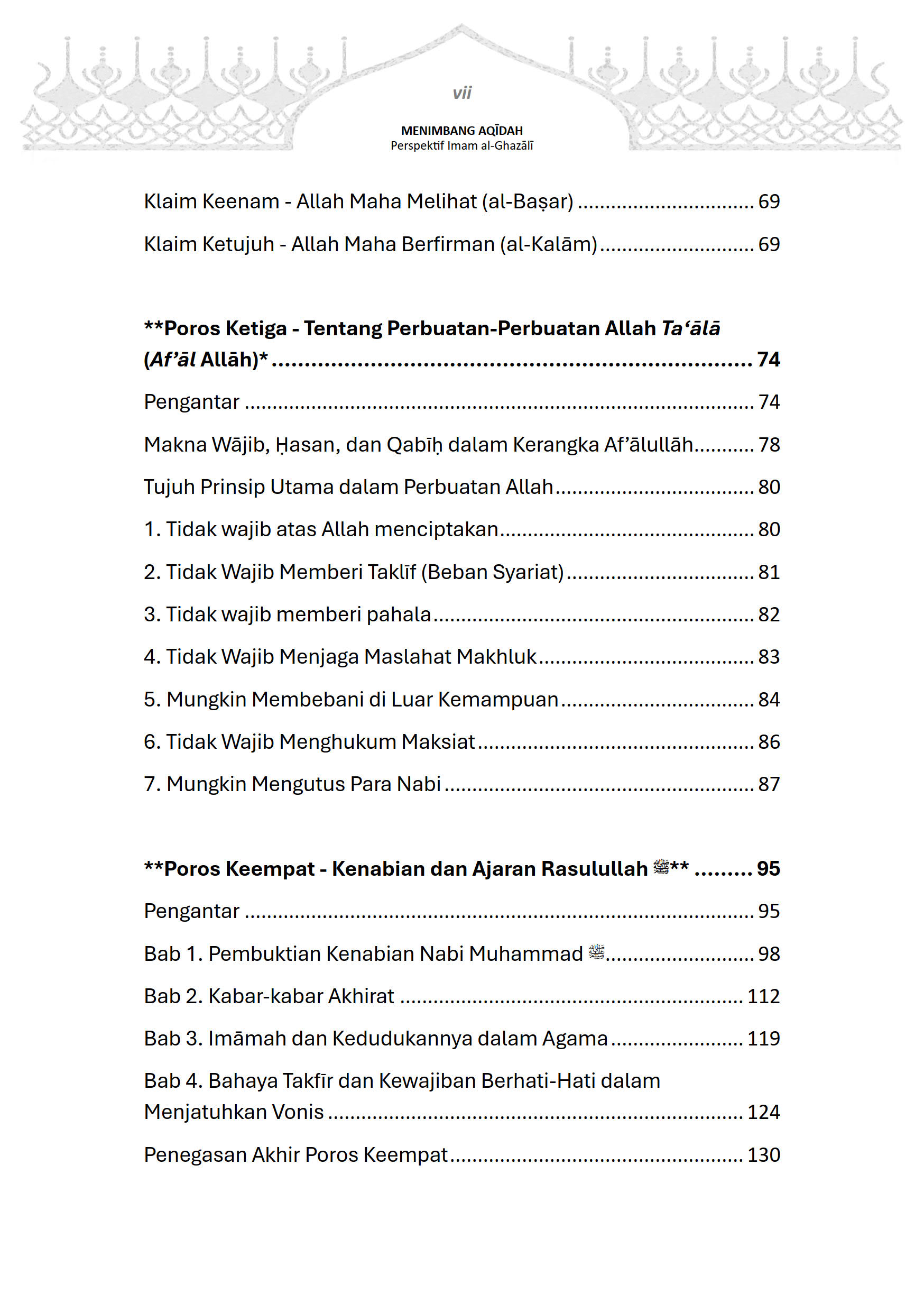 Buku Menimbang Aqīdah Perspektif Imam Al-Ghazali - Gambar 4