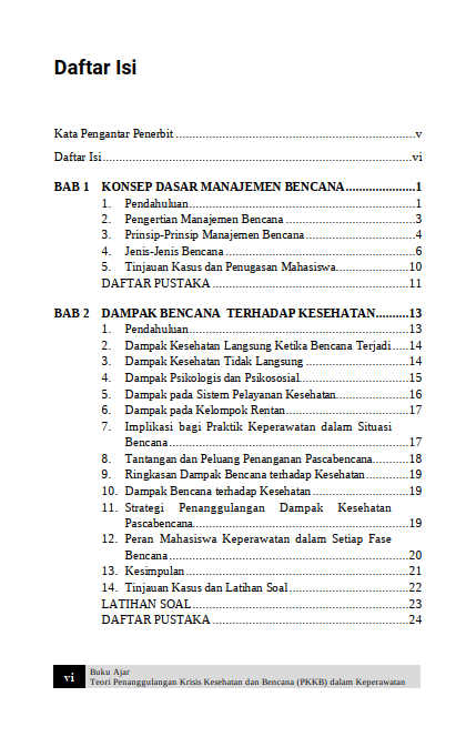 Buku Ajar Teori Penanggulangan Krisis Kesehatan dan Bencana (PKKB) dalam Keperawatan - Gambar 2