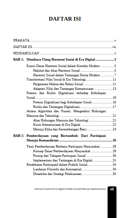 Buku Harmoni Sosial Di Era Digital: Praktik Inovatif Menuju Keberlanjutan - Gambar 2