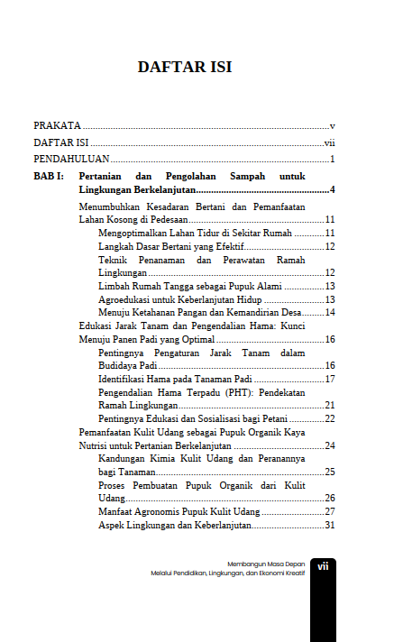 Buku Membangun Masa Depan Melalui Pendidikan, Lingkungan, Dan Ekonomi Kreatif - Gambar 2