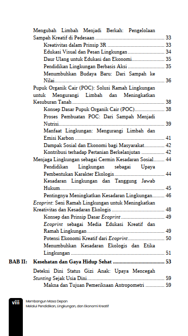 Buku Membangun Masa Depan Melalui Pendidikan, Lingkungan, Dan Ekonomi Kreatif - Gambar 6
