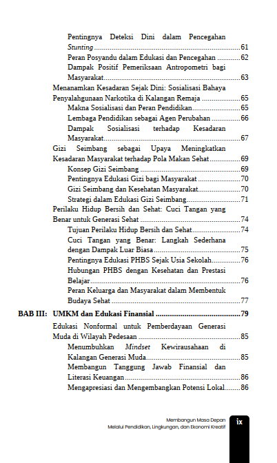 Buku Membangun Masa Depan Melalui Pendidikan, Lingkungan, Dan Ekonomi Kreatif - Gambar 5