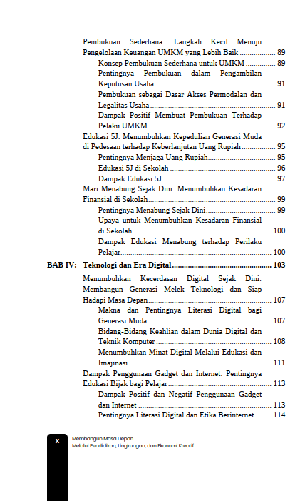 Buku Membangun Masa Depan Melalui Pendidikan, Lingkungan, Dan Ekonomi Kreatif - Gambar 4