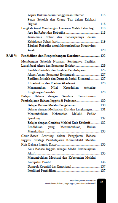 Buku Membangun Masa Depan Melalui Pendidikan, Lingkungan, Dan Ekonomi Kreatif - Gambar 3