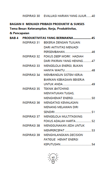 Buku 108 Inspirasi Pengembangan Diri Menjadi Pribadi Produktif, Sukses, Bahagia, & Berdampak bagi Sesama - Gambar 7