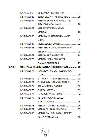 Buku 108 Inspirasi Pengembangan Diri Menjadi Pribadi Produktif, Sukses, Bahagia, & Berdampak bagi Sesama - Gambar 4