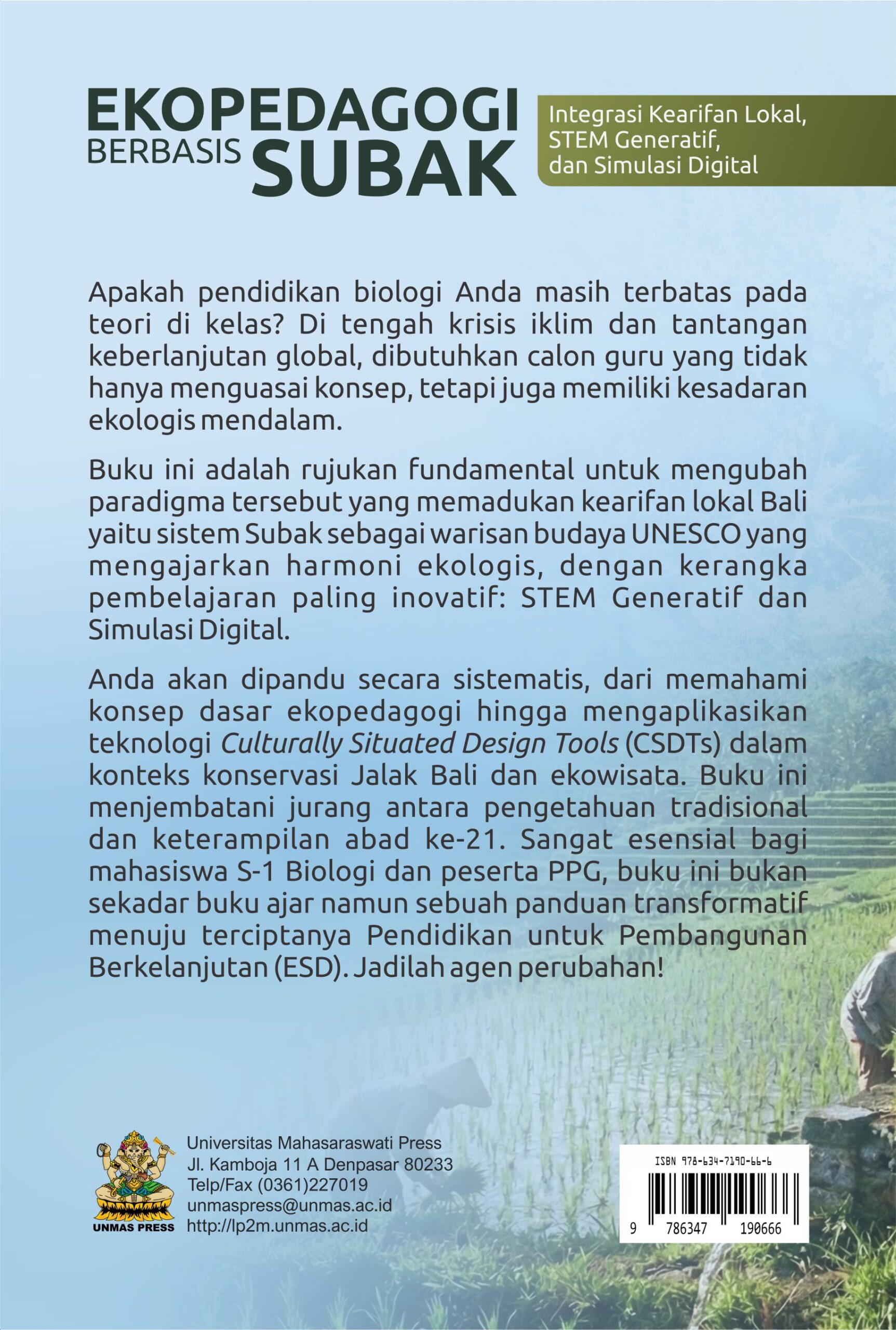 Buku Ekopedagogi Berbasis Subak: Integrasi Kearifan Lokal, STEM Generatif, dan Simulasi Digital - Gambar 7