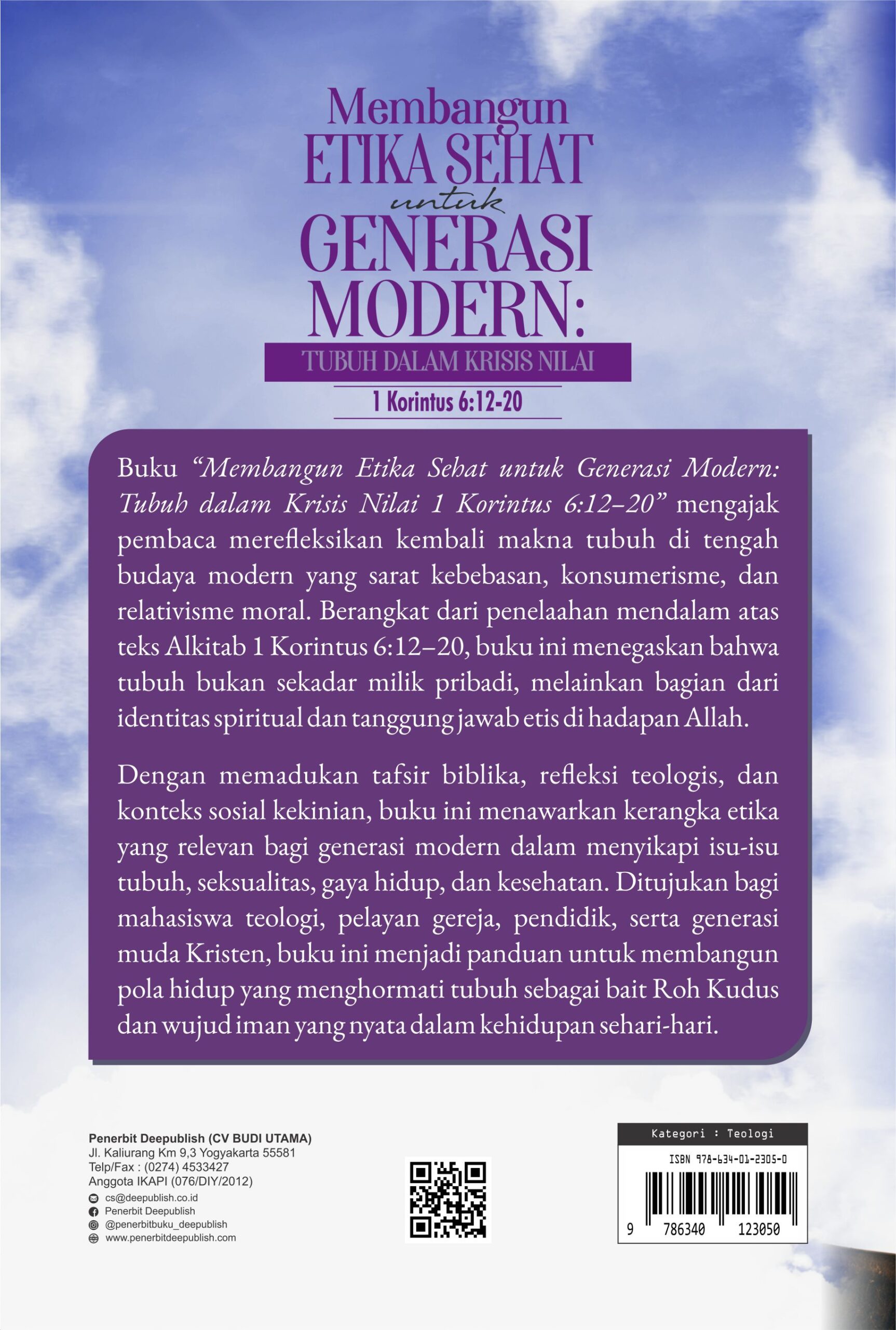 Buku Membangun Etika Sehat untuk Generasi Modern: Tubuh dalam Krisis Nilai 1 Korintus 6:12-20 - Gambar 3