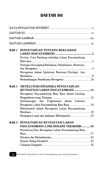 Buku Dinamika Pengelolaan Lahan Pascatambang dan Upaya Revegetasi - Gambar 2