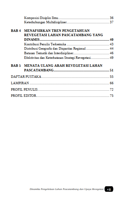 Buku Dinamika Pengelolaan Lahan Pascatambang dan Upaya Revegetasi - Gambar 3
