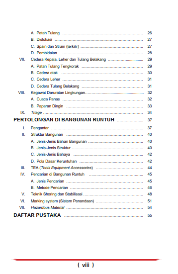 Buku Pelatihan Teknis Potensi Pencarian Dan Pertolongan "Pertolongan Di Bangunan Runtuh" - Gambar 3