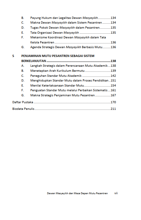 Buku Dewan Masyayikh dan Masa Depan Mutu Pesantren - Gambar 3