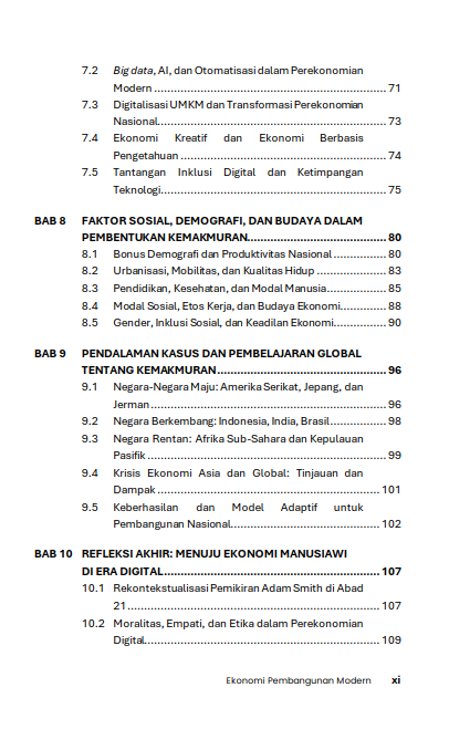 Buku Ekonomi Pembangunan Modern: Menelusuri Hakikat dan Penyebab Kemakmuran Bangsa di Era Global dan Digital - Gambar 3