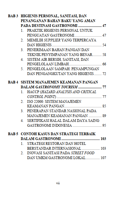 Buku Gastronomi Food Hygiene & Sanitation Memastikan Kualitas, Mencegah Kontaminasi - Gambar 3