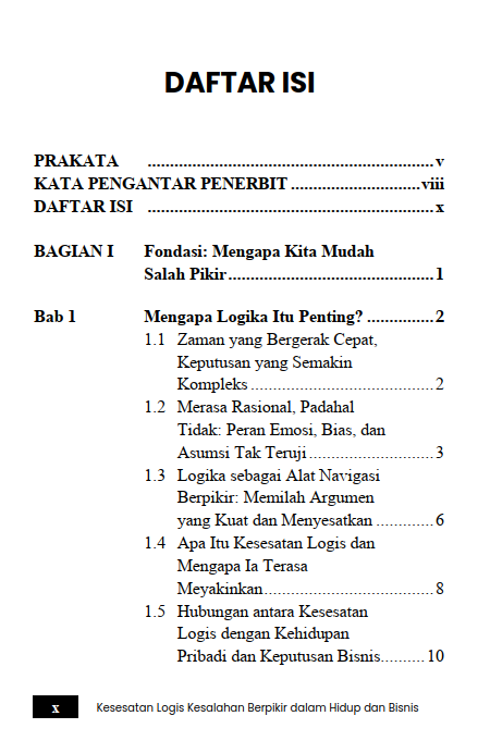 Buku Kesesatan Logis Kesalahan Berpikir Dalam Hidup Dan Bisnis - Gambar 2