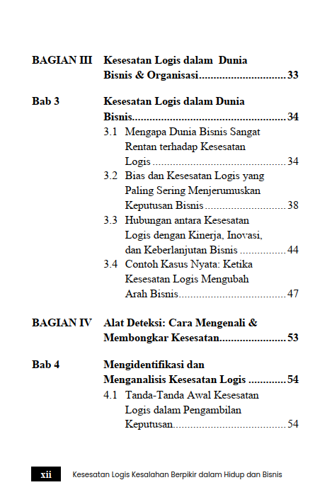 Buku Kesesatan Logis Kesalahan Berpikir Dalam Hidup Dan Bisnis - Gambar 4